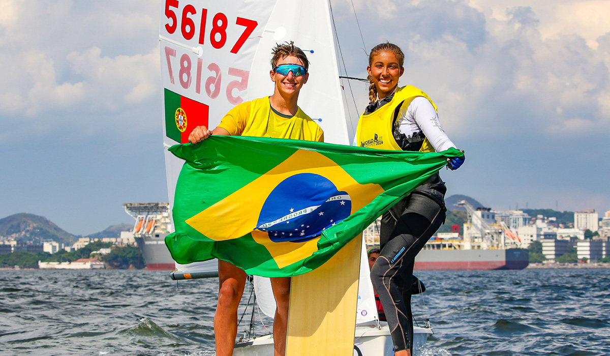 Lucas Freitas e Victoria Back: os primeiros brasileiros campeões mundiais da classe 420