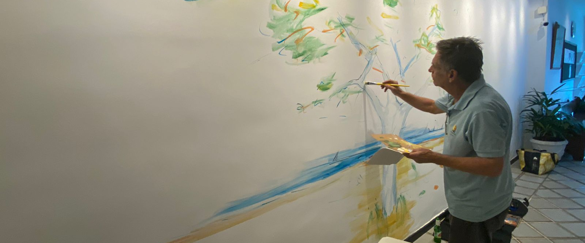 Arte na parede é inaugurada na EDN