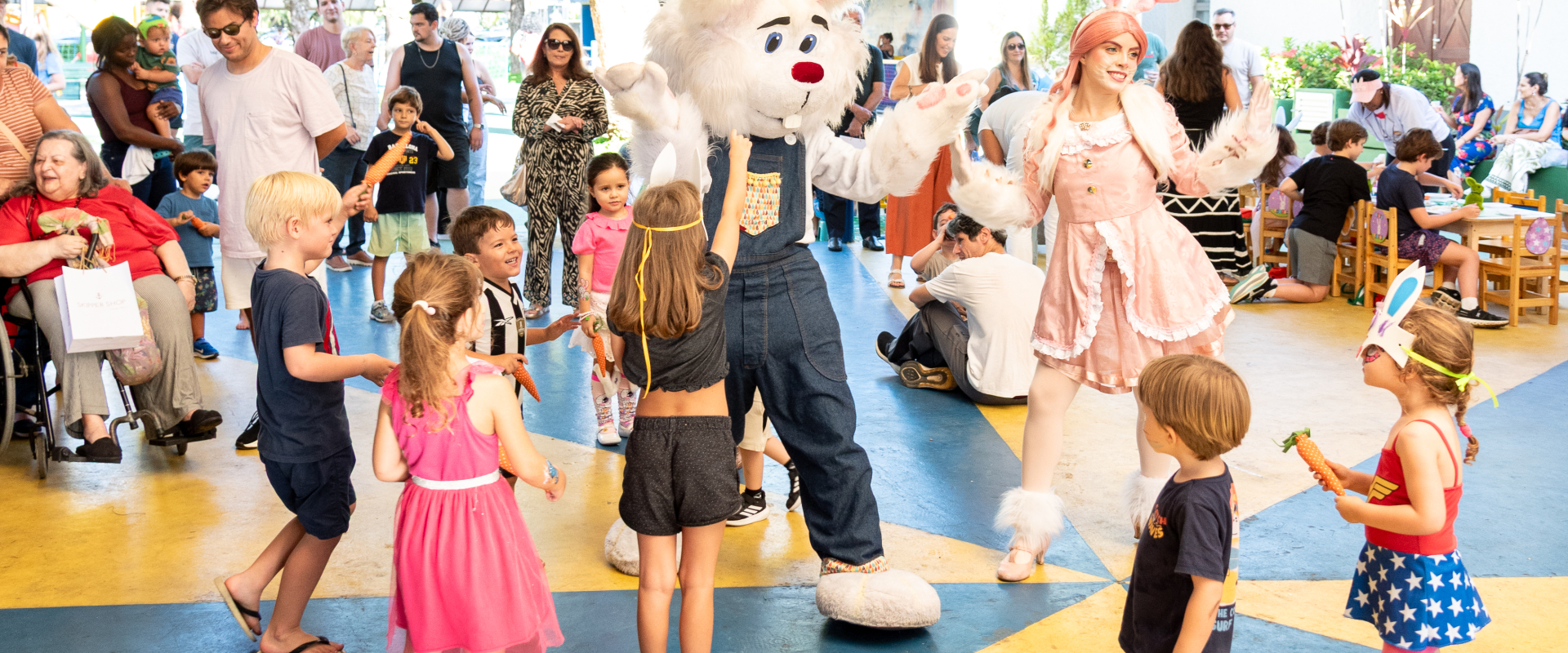Diversão e encanto marcam festa infantil de Páscoa no Cirquinho Popeye