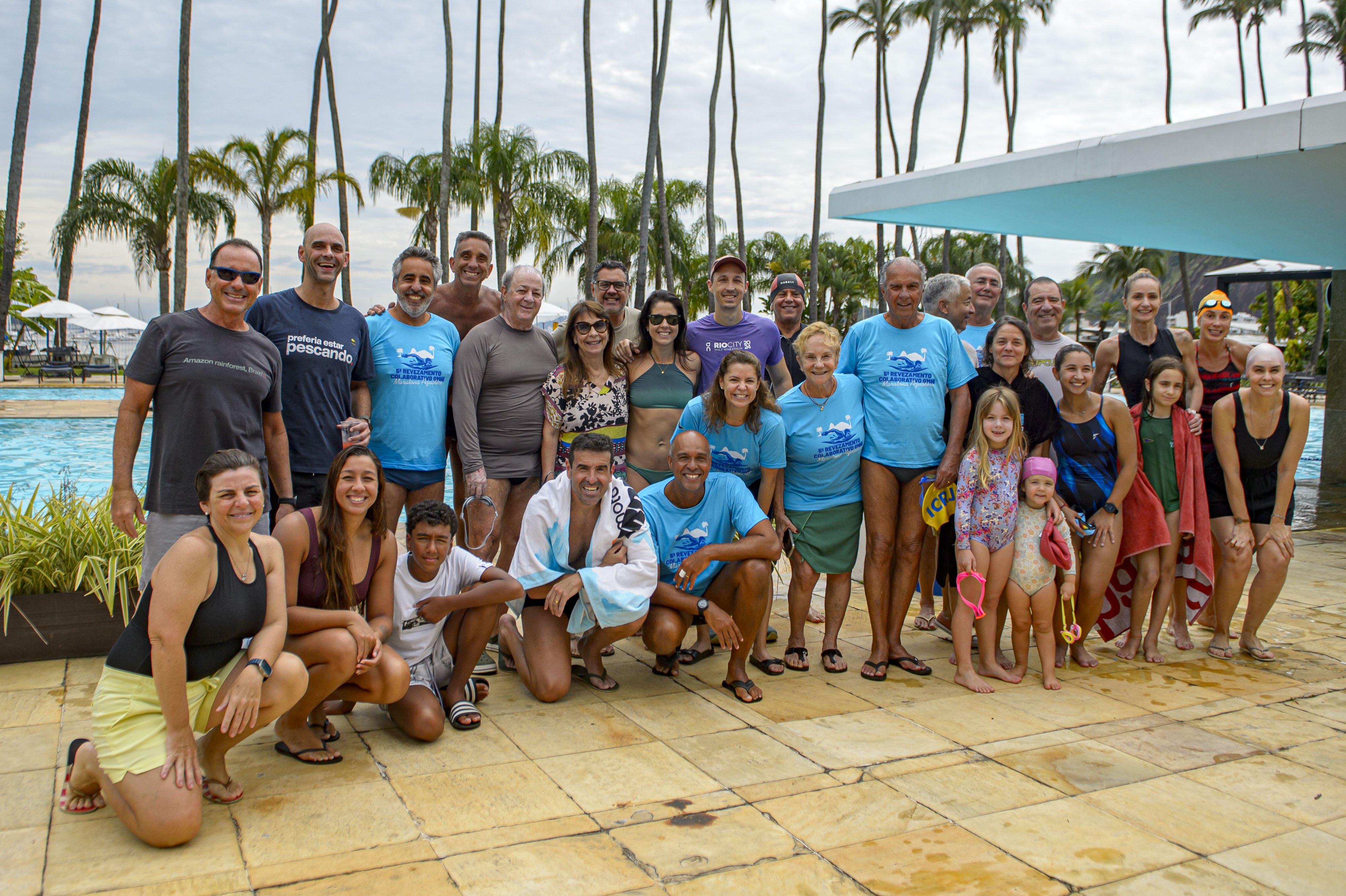 GMNI realiza maratona aquática com 51 nadadores